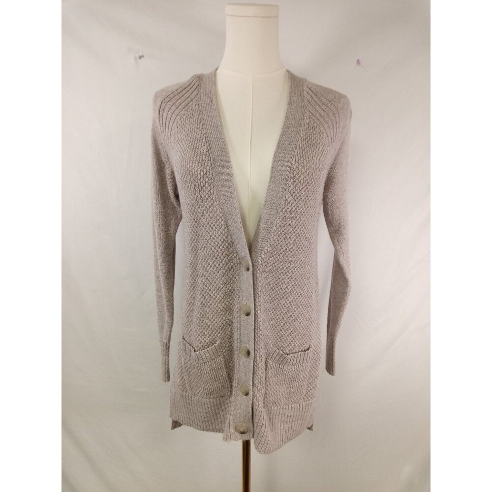 Old Navy Pink and Grey Button Up Cardigan XS